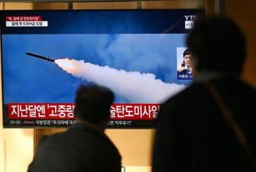 North Korea fires ballistic missile as Blinken visits south