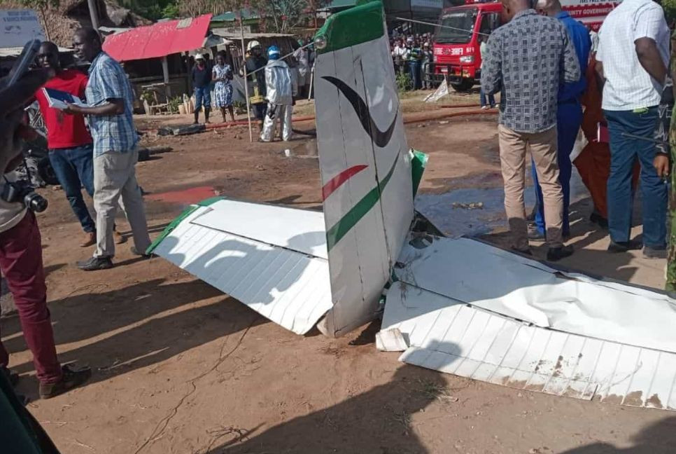 Plane crash in Kenya kills 3 on ground