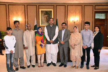 Malala Yousafzai 'overwhelmed and happy' to be back in Pakistan