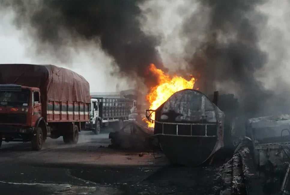 Fuel truck explosion in central Nigeria claims at least 70 lives