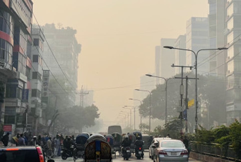 Dhaka’s listed 3rd worst polluted air globally on Tuesday