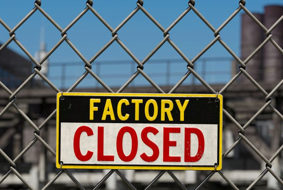 Factories getting closed, unemployment increases