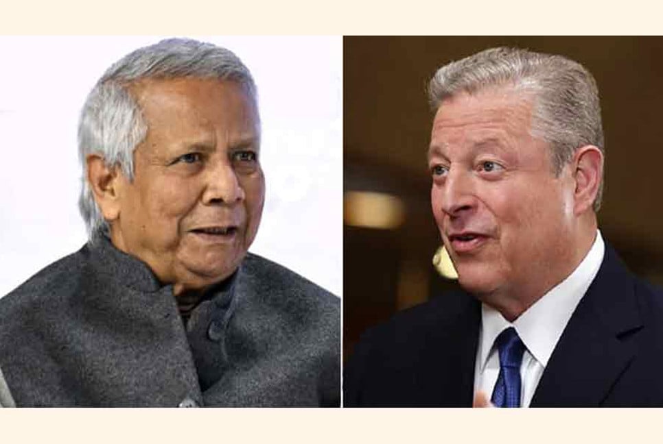 Al Gore meets Dr Yunus, backs Bangladesh reforms