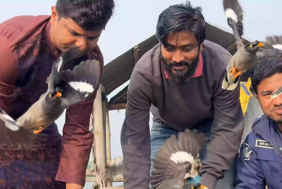 1,200 captive birds rescued and set free in Bagerhat