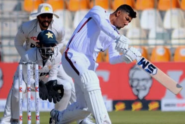 West Indies lead Pakistan after 20 wickets fall