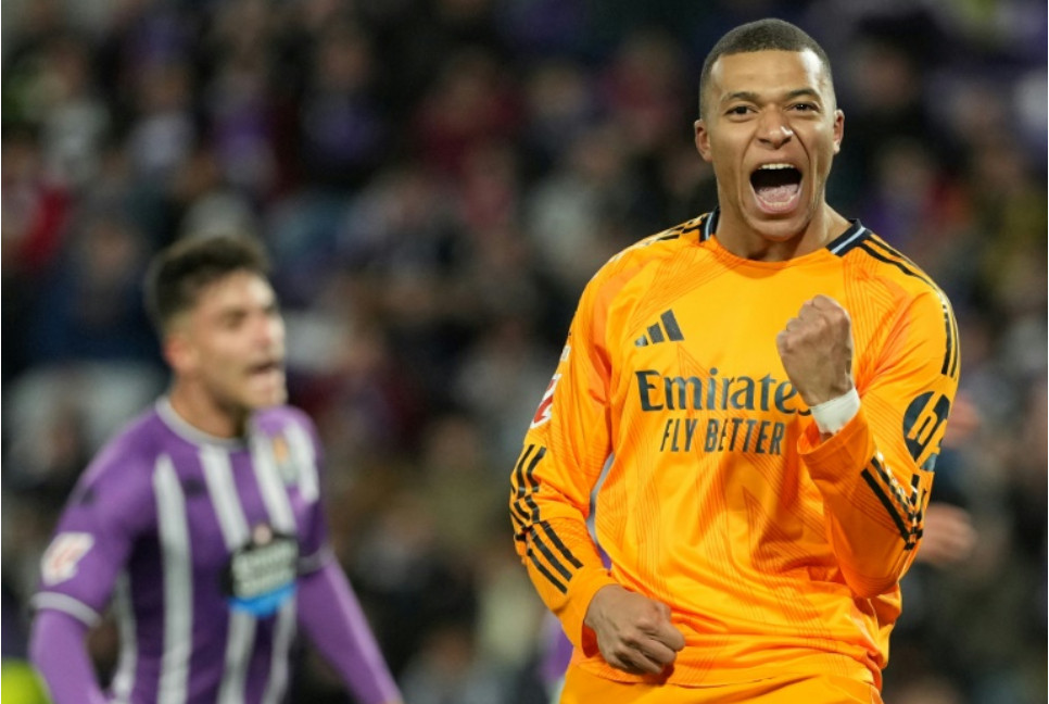 Mbappe treble extends Liga leaders Real Madrid's edge on Atletico