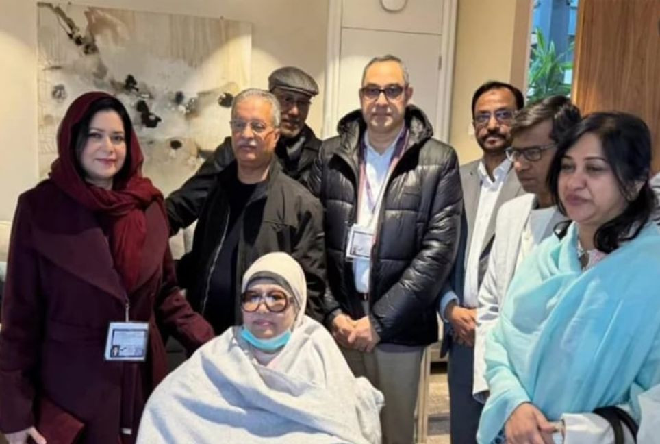 Begum Zia finds solace with family in London