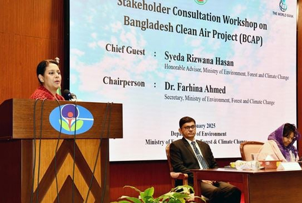 Rizwana calls for well-defined action plan to check air pollution