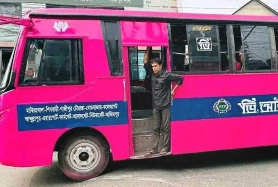 Dhaka to roll out counter-based pink buses Thursday