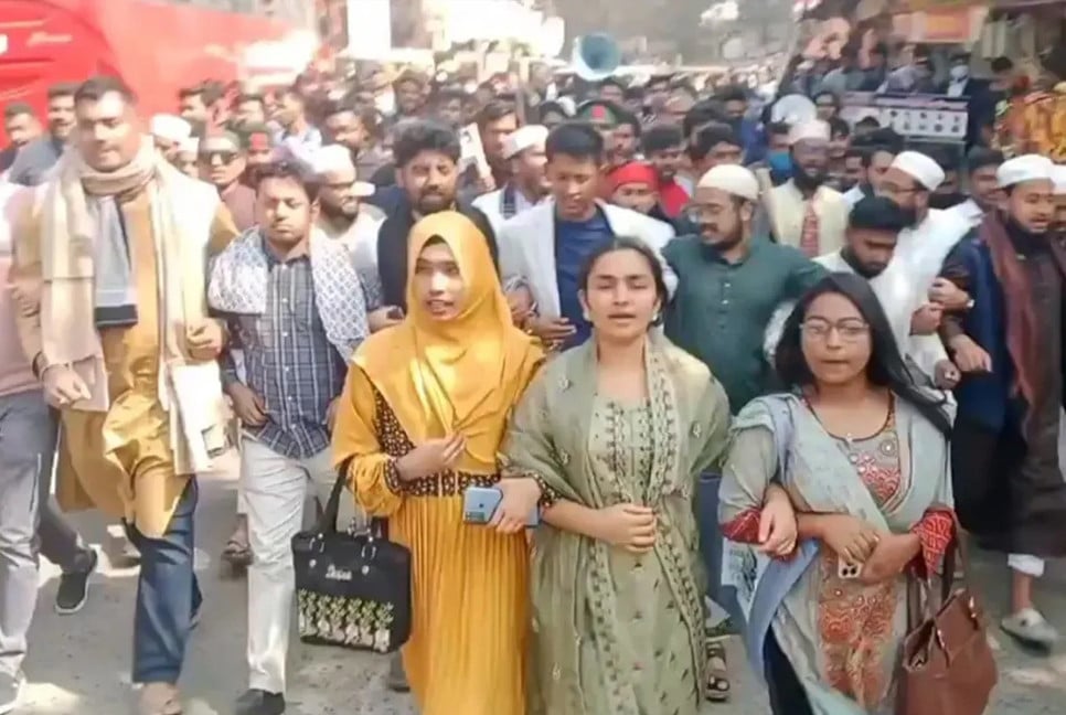 Nagorik Committee holds protest march against attack on students in Gazipur