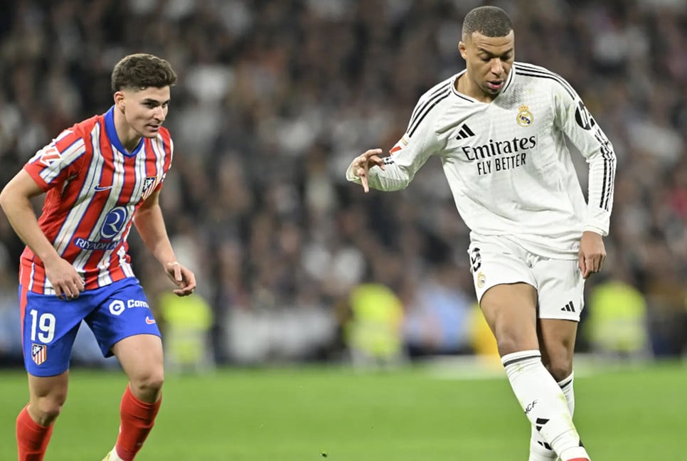 Mbappé and Álvarez score as Madrid derby ends in 1-1 draw