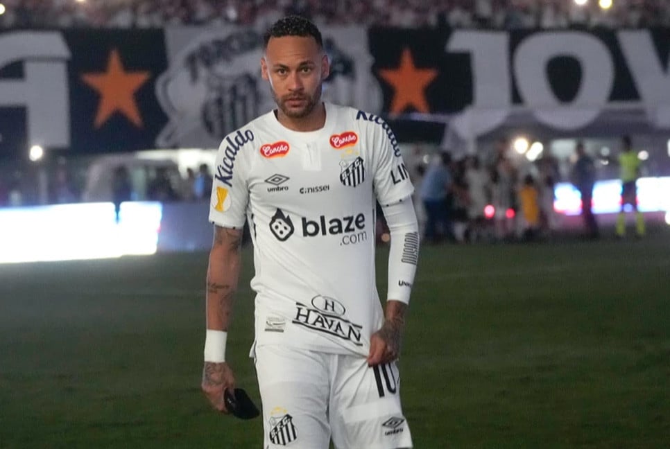 Neymar scores first goal since returning to Santos in Brazil