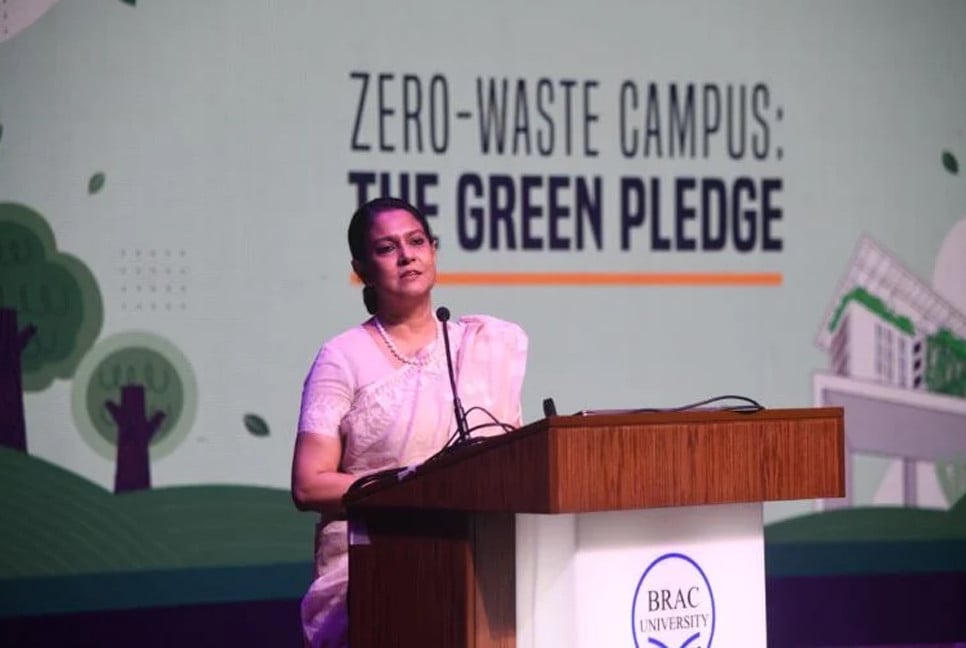 Rizwana calls for plastic-free mindset