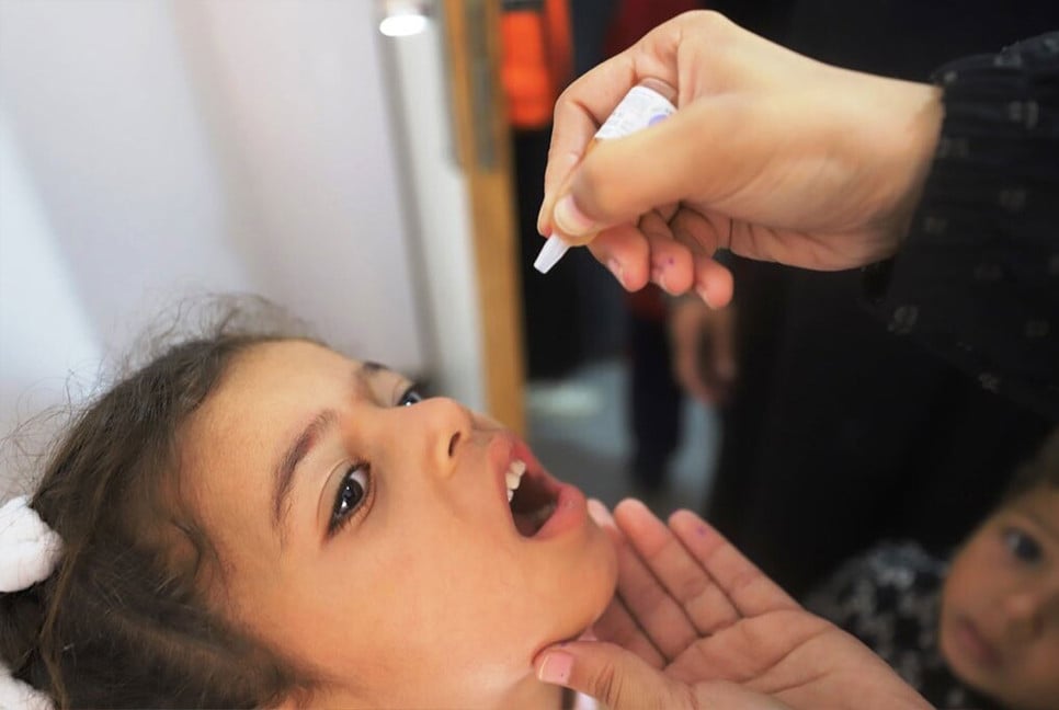 Polio still circulating in Gaza, mass vaccination to resume: WHO