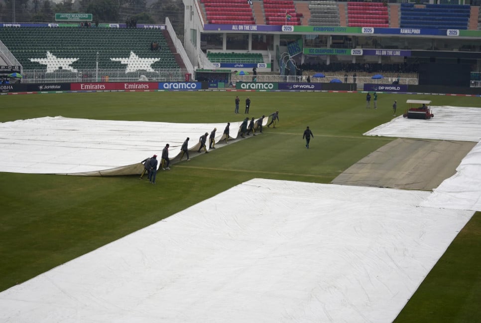 Rain washes out Champions Trophy game between South Africa and Australia