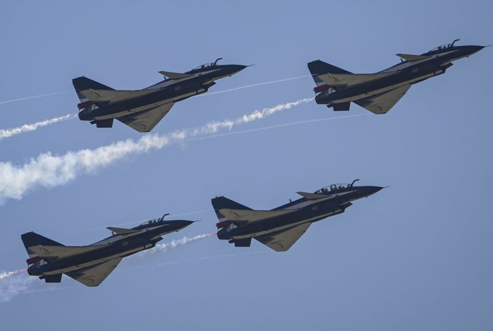 ‘Over 30 Chinese aircraft cross median line of Taiwan Strait’