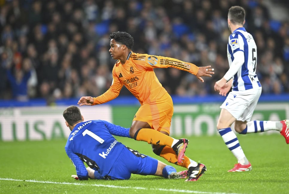 Endrick fires Real Madrid to 1-0 win in first leg of Copa del Rey semifinals