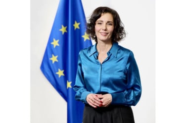 European Commissioner Hadja Lahbib in city