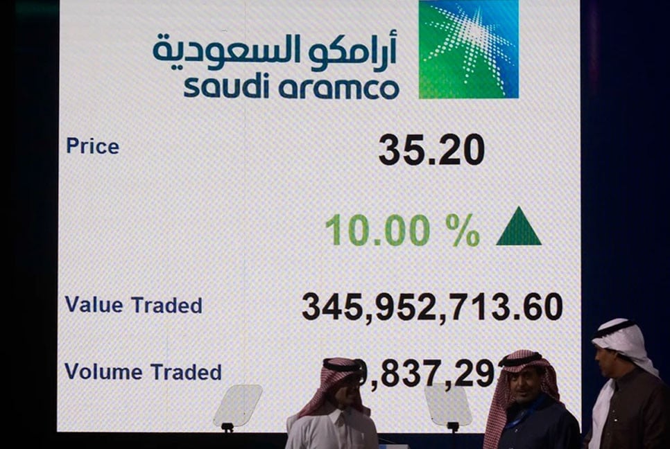 Saudi oil giant Aramco reports decline in annual profit, cuts dividend