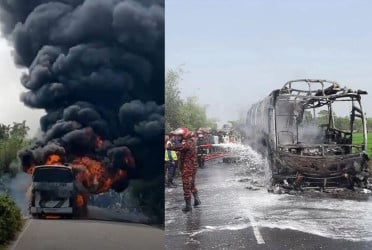 All 20 passengers survive Barishal moving bus fire