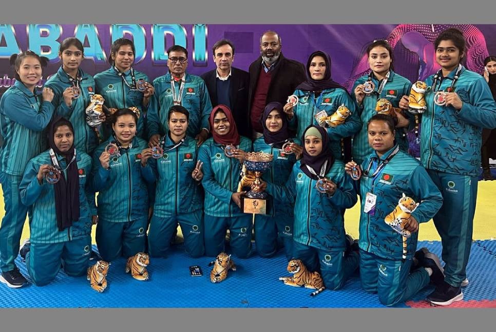 Women’s kabaddi team receives bronze medal