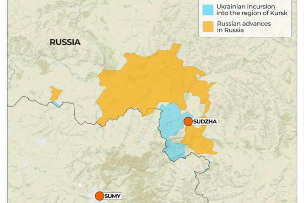 Ukrainian forces on ‘back foot’ in Russia’s Kursk region