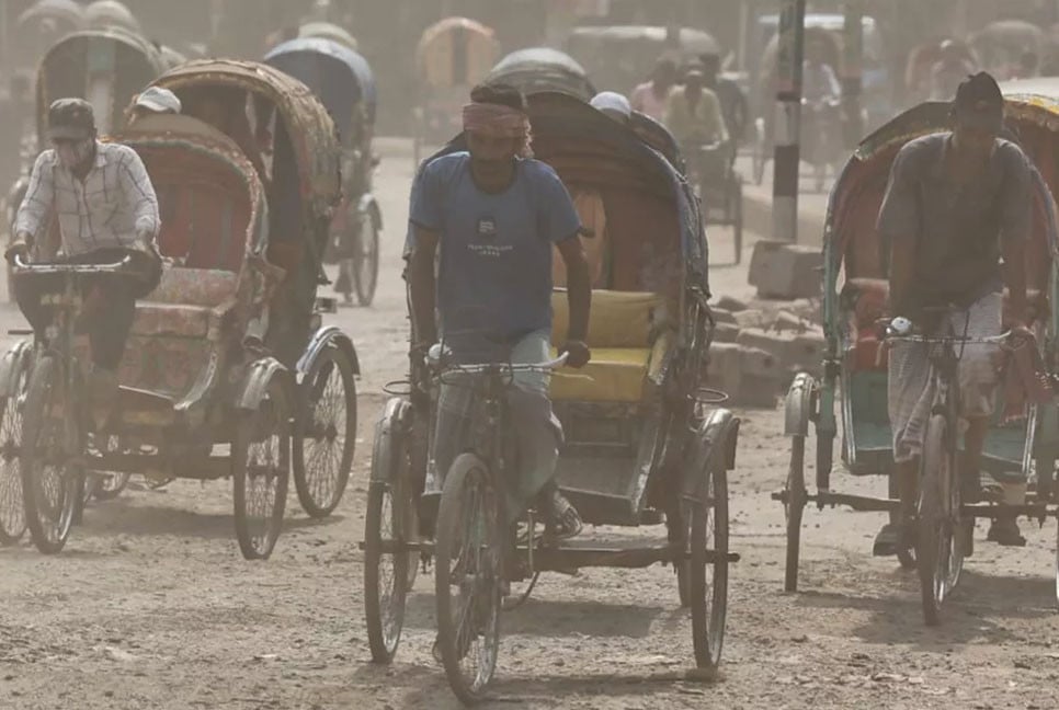 Dhaka’s air quality ‘unhealthy’ this morning