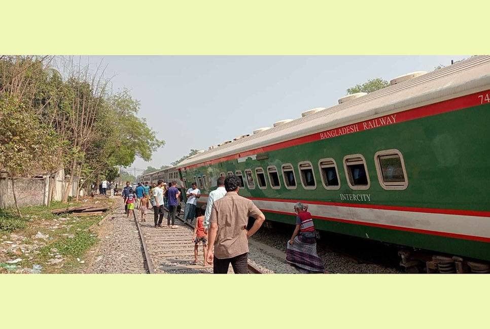 Two trains collide at Rajshahi station