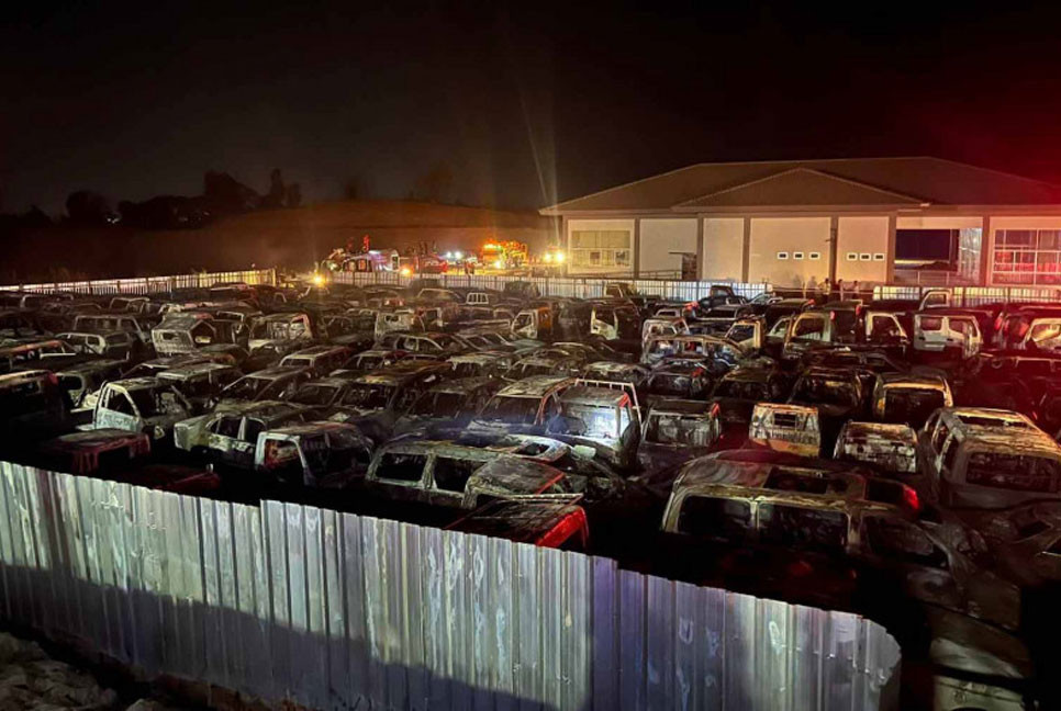 Fire destroys 200 vehicles in Thailand's Mae Sot customs compound