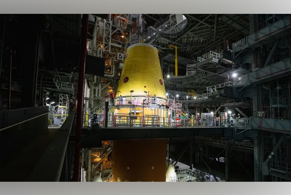 NASA continues assembling process for its Artemis moon rocket