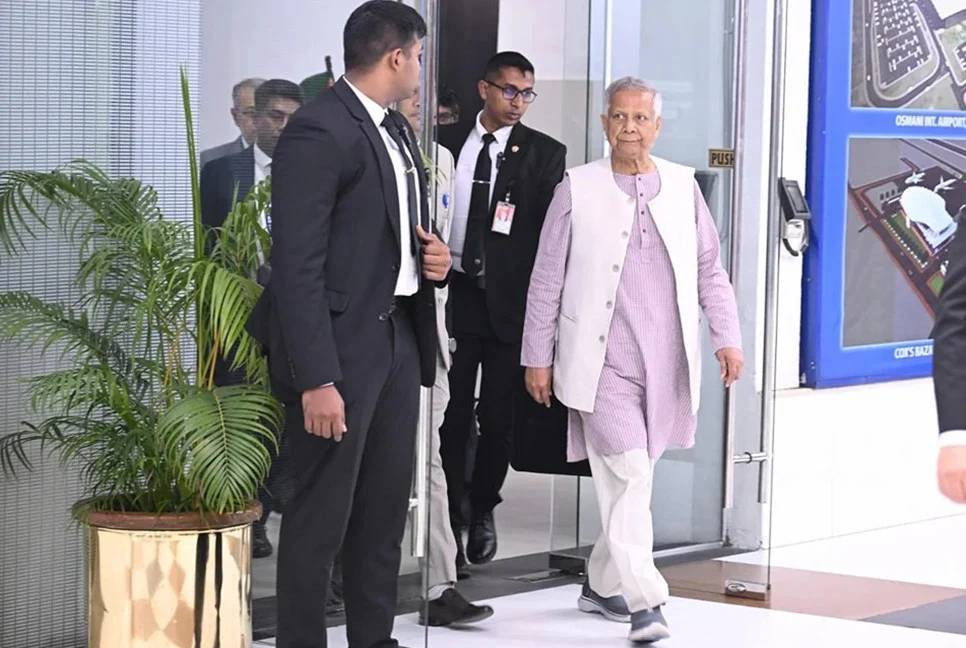 CA Yunus leaves Dhaka for Doha