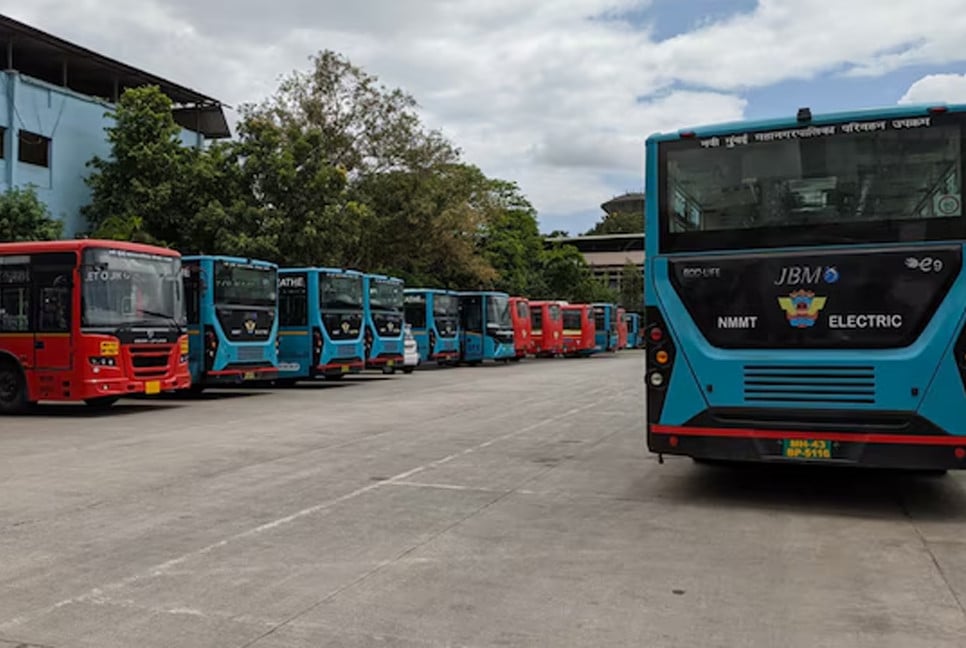 Couple caught in physical intimacy inside moving bus in India