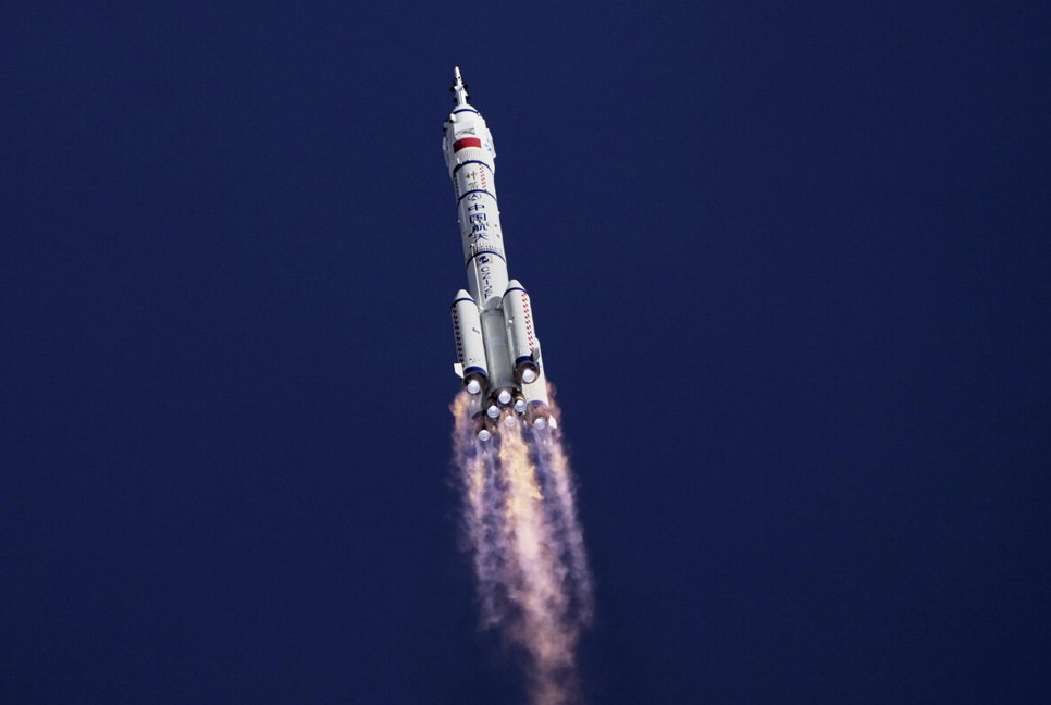 Chinese spaceship with 3 astronauts docks at Tiangong space station for crew rotation