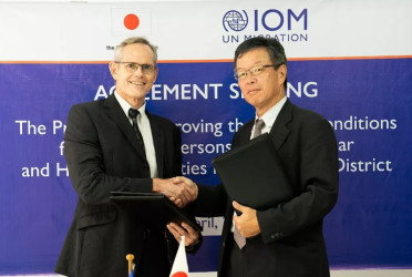 Japan’s support to improve living conditions of both Rohingyas, host