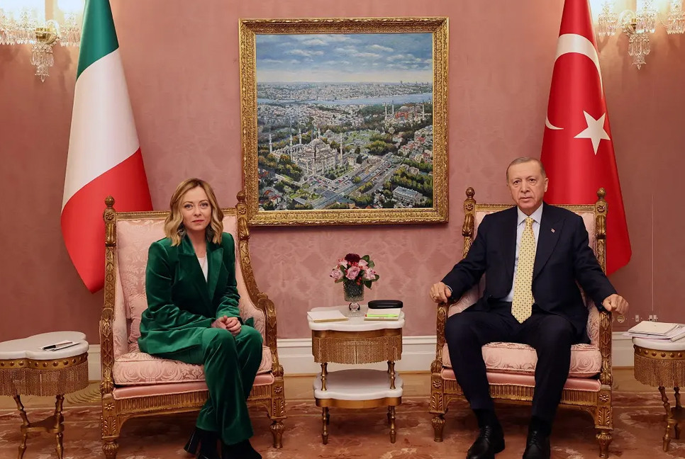 Erdogan, Meloni hold talks to boost Italy-Turkey ties