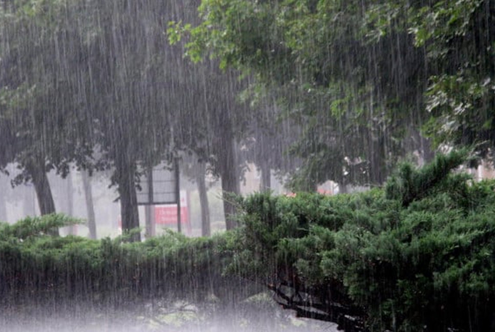 Areas where continuous rain is likely for 5-days