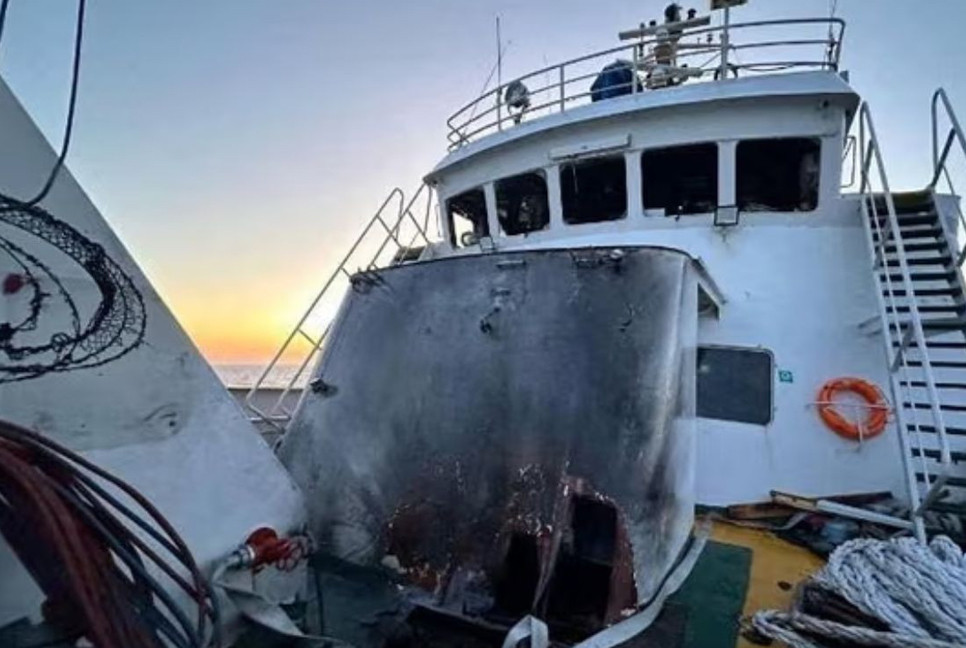 Gaza humanitarian aid ship ‘bombed by drones’ in waters off Malta