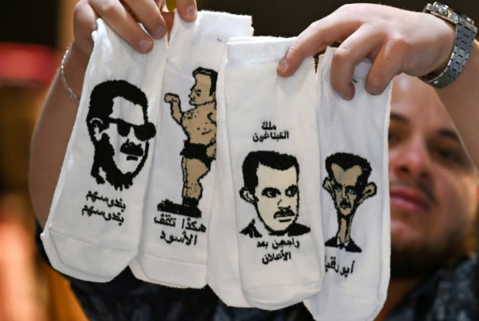 Socks and satire: Syrians mock ousted Assad dynasty