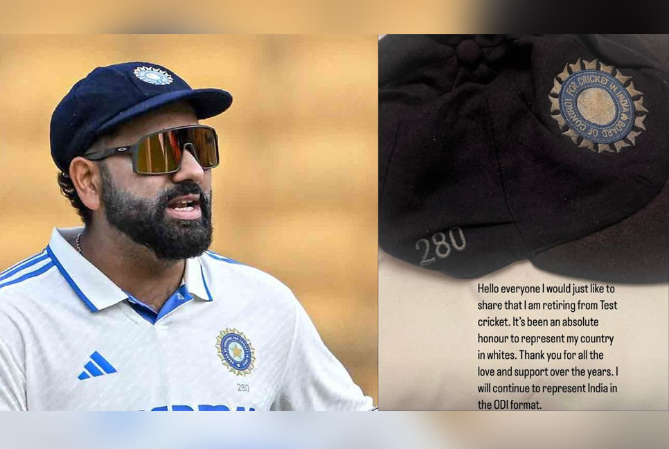 Rohit Sharma announces retirement from Test cricket