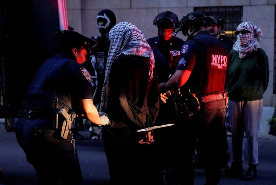 Dozens arrested as pro-Palestinian students occupy Columbia library