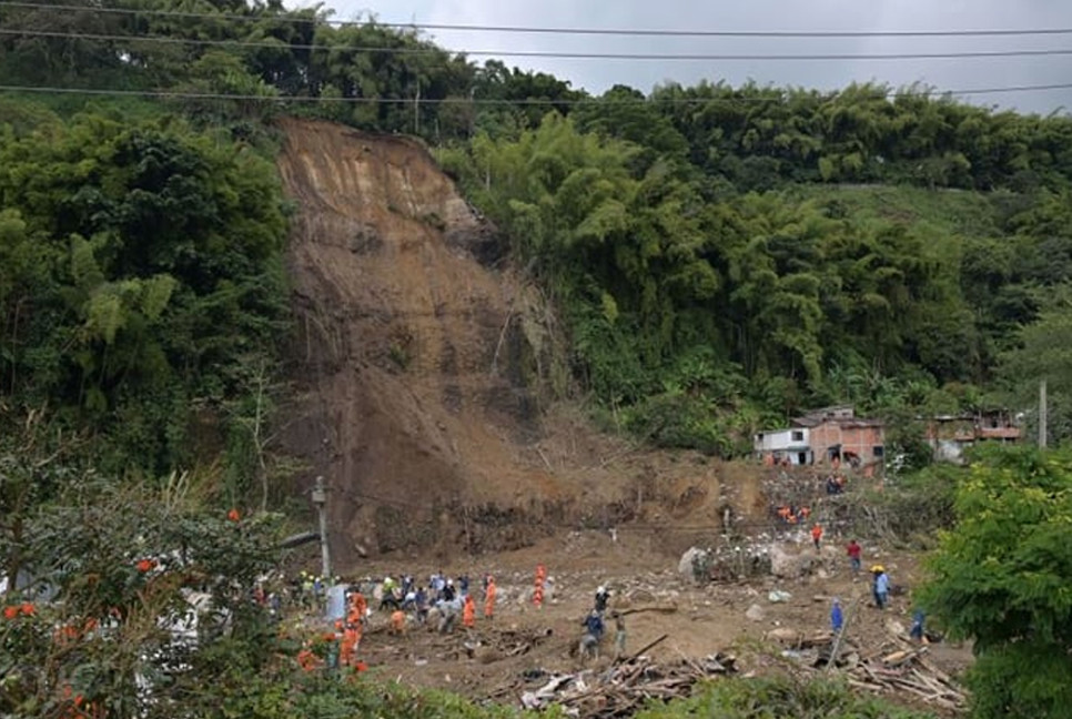 Five dead, two missing in Colombia landslide