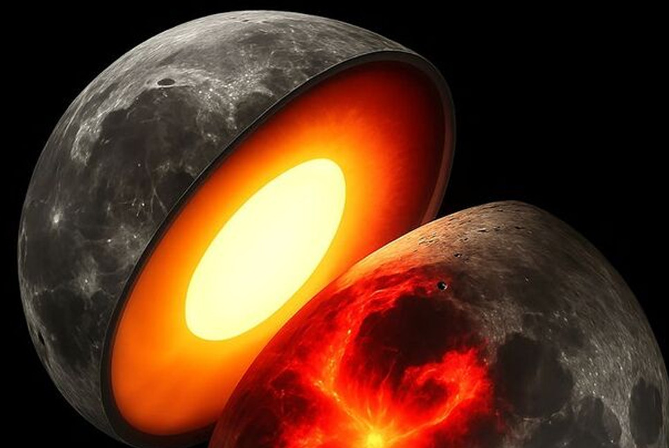 Gravity study shows why the moon's two sides look so different