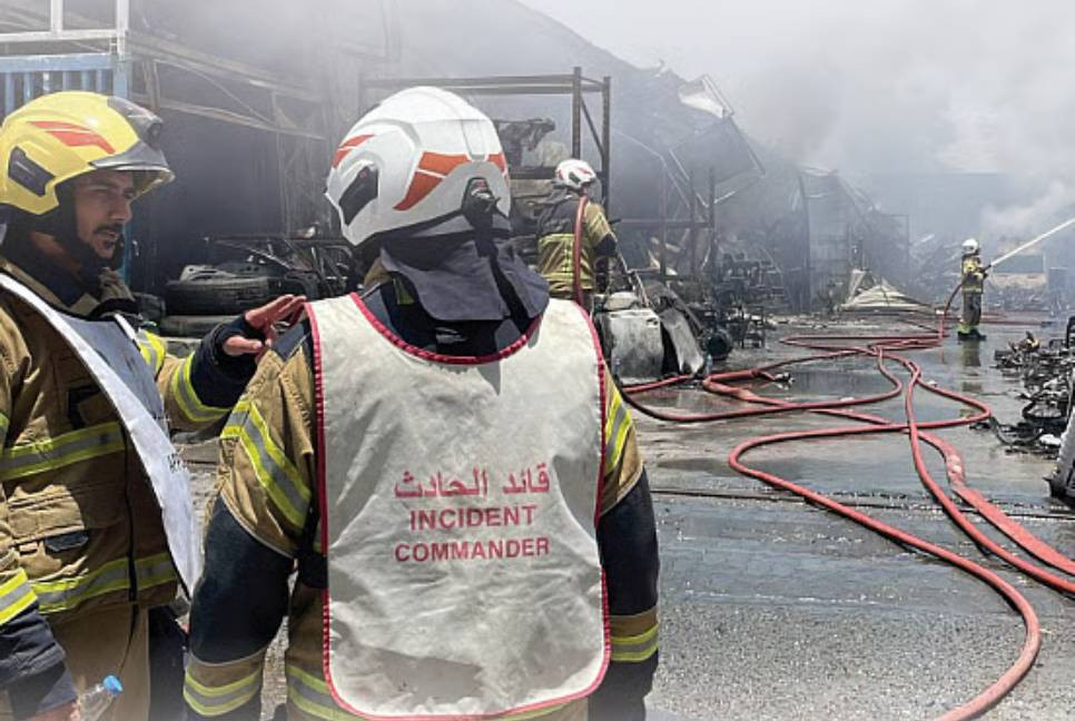 Fire at Sharjah auto parts warehouse brought under control