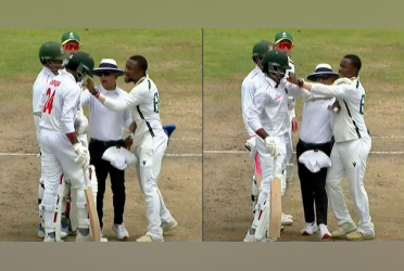 Heated altercation between Ripon and Ntuli in emerging team match