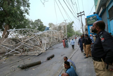 Violent Pakistan storms trigger floods, landslides killing 10