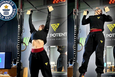 Australian woman smashes Guinness record with insane 7,079 pull-ups