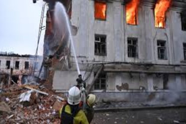 Russian missile, drone barrage kills 5 in Kharkiv amid escalating conflict