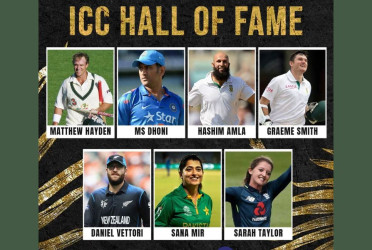ICC Hall of Fame 2025 inducts Dhoni, Mir, Smith, Amla, Hayden, Vettori and Taylor