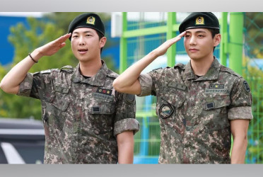 Two BTS stars finish military service as fans await comeback