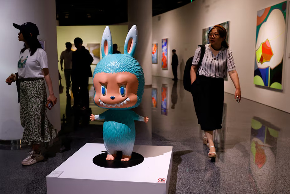 Labubu human-sized figure sells for over $150,000 at Beijing auction